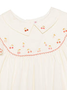 Abito per bambina Bonpoint bianco avorio con colletto a punta S06GDRW00051 103 BONPOINT KIDS 