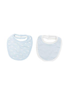 Set di due bavaglini per neonato Petit Bateau azzurri con fantasie diverse A0FFQ 01 PETIT BATEAU KIDS 