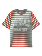 T-shirt per bambino Stella McCartney Kids multicolore con logo a righe TX8S11 Z3152 999 STELLA McCARTNEY KIDS 