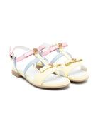 Sandali per bambina Versace Kids Medusa Head giallo con fasce modificabili 10180101A12883 6X72V VERSACE KIDS 