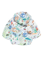 Giubbino Harpo per neonato Molo bianco con stampa grafica 5W25M318 9375 MOLO 