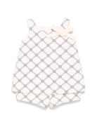 Tutina per neonata Elisabetta Franchi La Mia Bambina beige con stampa monogramma EGTA0080GA018 D027 ElISABETTA FRANCHI 