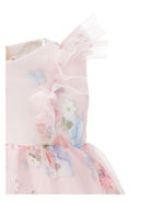 Abito per neonata Monnalisa rosa con stampa a fiori 31G902 7655 0090 MONNALISA KIDS 