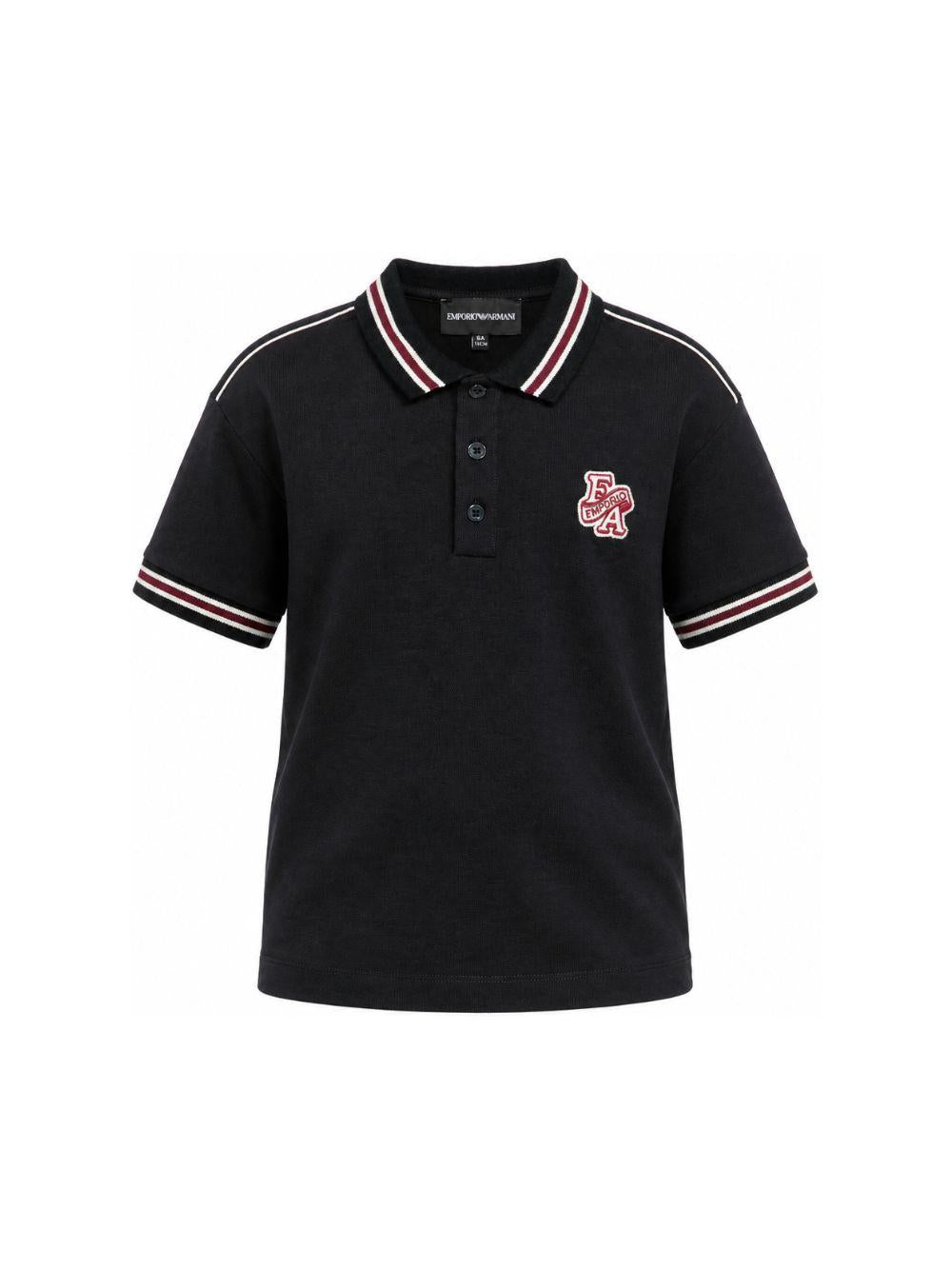 Polo per bambino Emporio Armani Kids blu a maniche corte EB001381 AF13715 UB118 EMPORIO ARMANI KIDS 