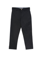 Pantaloni per bambino Roberto Cavalli Kids blu con placca con logo CBP26002PA BLUE PEACOAT ROBERTO CAVALLI KIDS 