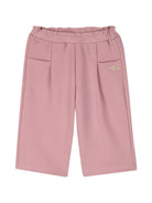 Pantaloni sportivi per neonata Chloè Kids rosa con placca logo C21349 48W CHLOE' KIDS 