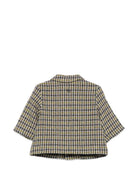 Giacca per neonata Douuod Kids beige con motivo a quadri all-over DZ2530 E0251 114GL DOUUOD KIDS 