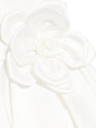 Abito per bambina Colorichiari bianco con applicazione a fiori FB108028 4845 15 COLORICHIARI 