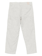 Pantaloni per bambino Eleventy Kids grigi con tasche posteriori applicate EX6P50 I0233 800 ELEVENTY KIDS 