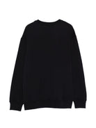 Felpa per bambino MSGM Kids nera con stampa logo S6MSJUSW007 110 MSGM KIDS 