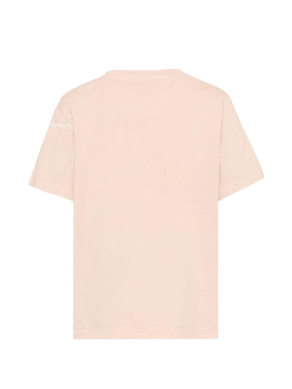 T-shirt per bambino C.P. Company Kids beige con logo sul davanti CNM00QLAA17 10135 C.P.COMPANY KIDS 