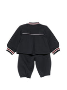 Tuta sportiva per neonato Emporio Armani Kids blu scuro con applicazione con logo sul petto EG000917 AF10126 UB118 EMPORIO ARMANI KIDS 