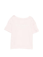 T-shirt per neonati Givenchy Kids rosa con logo sul davanti H31184 44Z GIVENCHY KIDS 