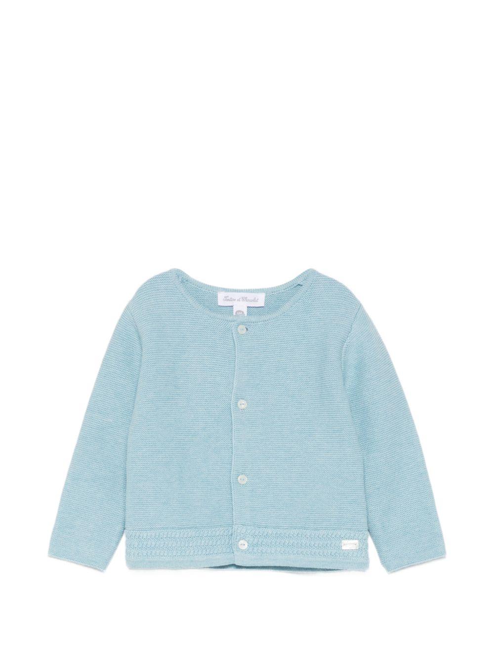 Cardigan per neonata Tartine & Chocolat azzurro con bottoni CC18000 48 TArtine & Chocolat KIDS 