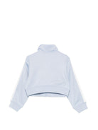 Felpa per bambina Stella McCartney Kids azzurra con dettaglio a righe TY4B40 Z3498 652 STELLA McCARTNEY KIDS 