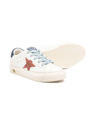 Scarpe per bambino Golden Goose Kids bianche con dettagli color oro F01033F008061 10575 GOLDEN GOOSE KIDS 
