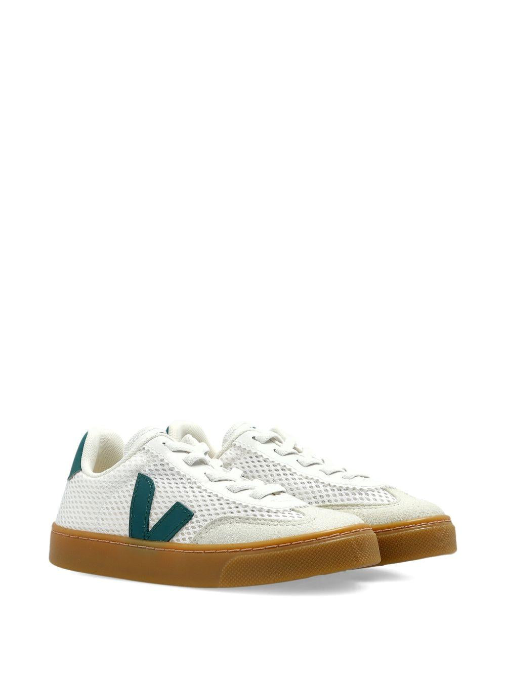 Sneakers per bambini VEJA Kids bianche con applicazione logo SY2221522 WHITE BRITANNY NATURAL VEJA KIDS 