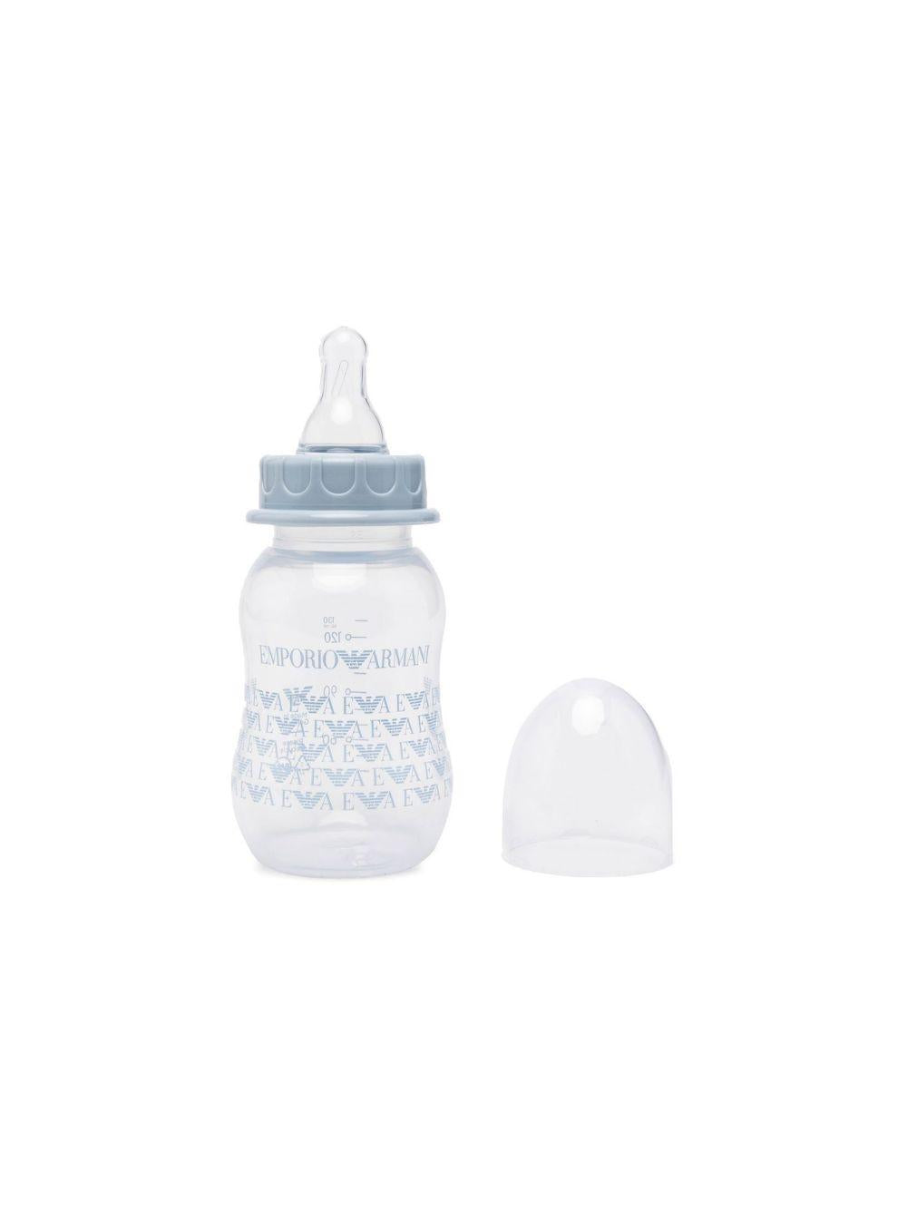 Biberon per neonato Emporio Armani Kids azzurro con stampa del logo 409173 CC919 00631 EMPORIO ARMANI KIDS 