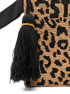 Pochette Aline MC2 Saint Barth marrone con stampa animalier POU0002 00653L MC2 ST. BARTH KIDS 