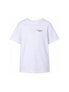 Abito per bambina Givenchy Kids  bianco con stampa logo sul davanti H31225 10P GIVENCHY KIDS 
