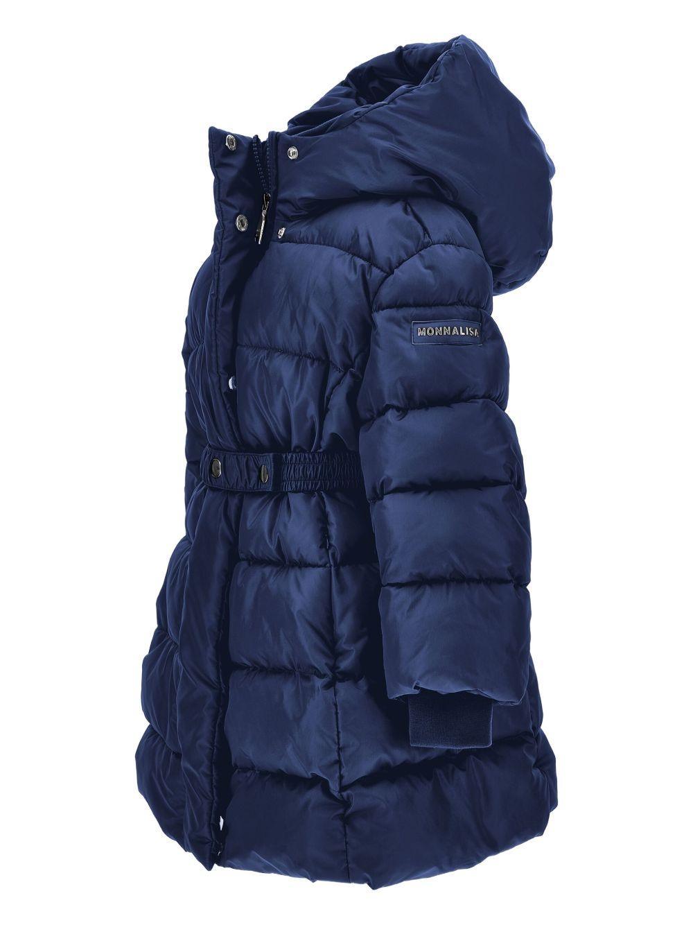 Piumino per bambina Monnalisa blu con cappuccio 17F101 6020 056D MONNALISA 