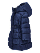 Piumino per bambina Monnalisa blu con cappuccio 17F101 6020 056D MONNALISA 
