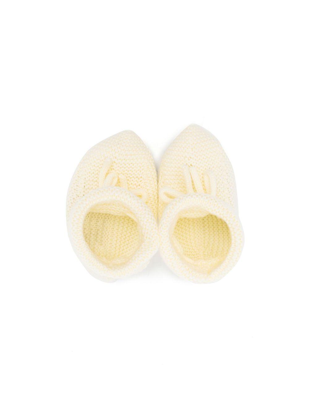Scarpe primi passi per neonati Paz Rodriguez giallo lavorato a maglia 018-22507 05 PaZ RODRIGUEZ KIDS 