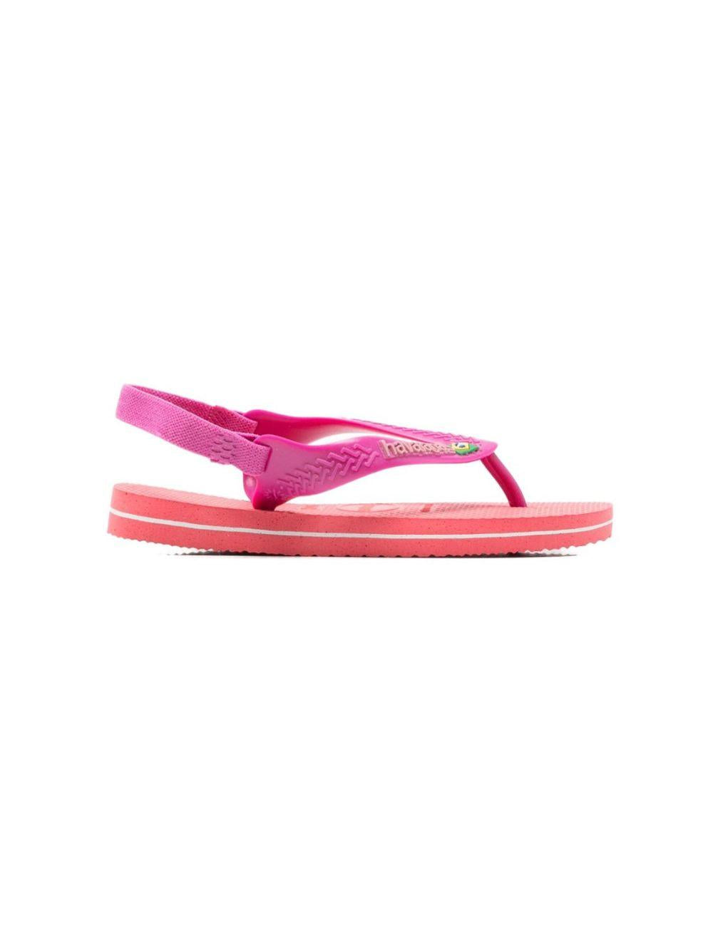 Infradito per bambina Havaianas Kids fucsia con cinturino posteriore 4140577 4380 HAVAIANAS KIDS 