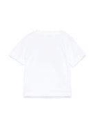 T-shirt con stampa per neonato Il Gufo bianco con girocollo P25TS480MF001 149 IL GUFO 