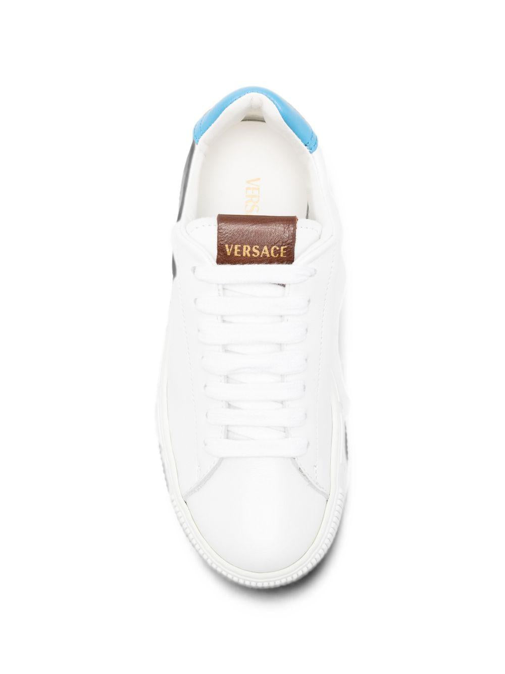 Sneakers per bambino Versace Kids bianche con motivo Greca 10252601A17777 6WM90 VERSACE KIDS 