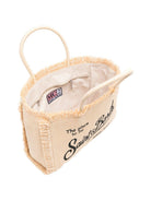 Borsa Vanity MC2 Saint Barth beige con trama intrecciata VANI021 00421L MC2 ST. BARTH KIDS 