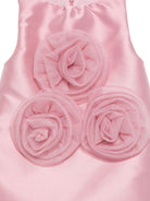 Tutina per neonata Alapage rosa con applicazioni floreali AL68B ROSA A'LAPAGE KIDS 