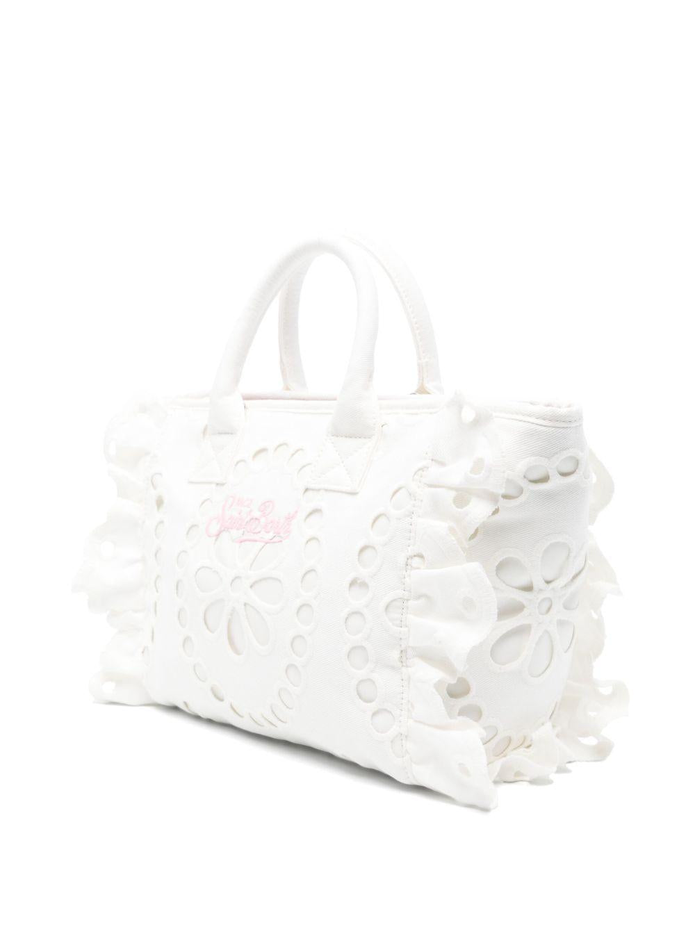 Borsa Colette MC2 Saint Barth bianca in pizzo sangallo COL0027 00410L MC2 ST. BARTH KIDS 