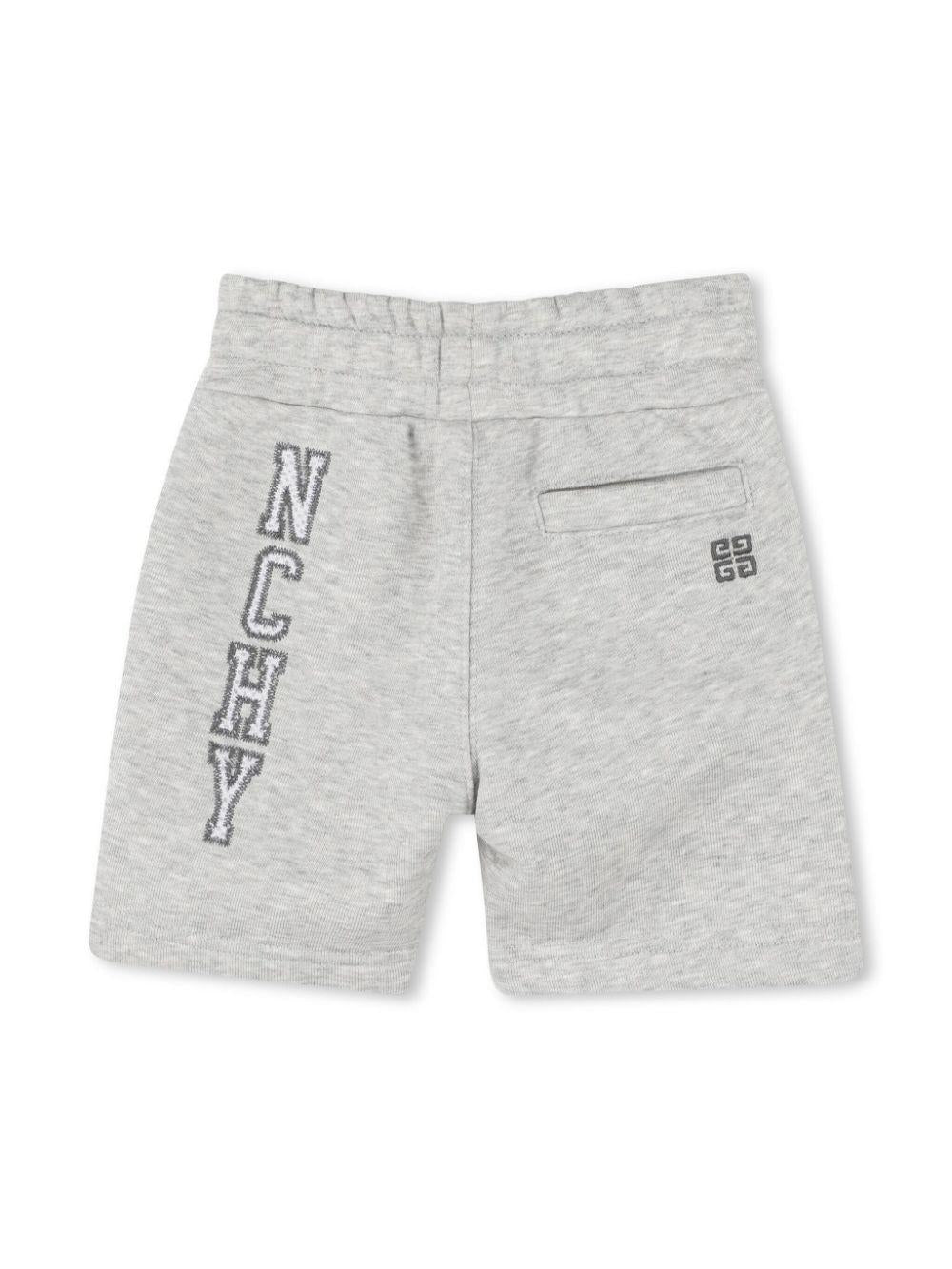 Shorts con ricamo per neonato Givenchy Kids grigio con due tasche laterali H30635 A01 GIVENCHY KIDS 