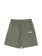 Shorts per bambino MSGM Kids verde con coulisse S6MSJBBE190 082 MSGM KIDS 