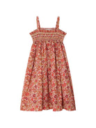 Abito per bambina Bonpoint Labeille rosso con stampa a fiori S06GDRW00047 520 BONPOINT KIDS 