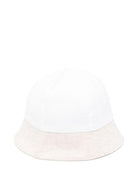 Cappello per neonata La Stupenderia bianco con orlo a contrasto e corona rotonda TBCP53D01 D05 LA STUPENDERIA 