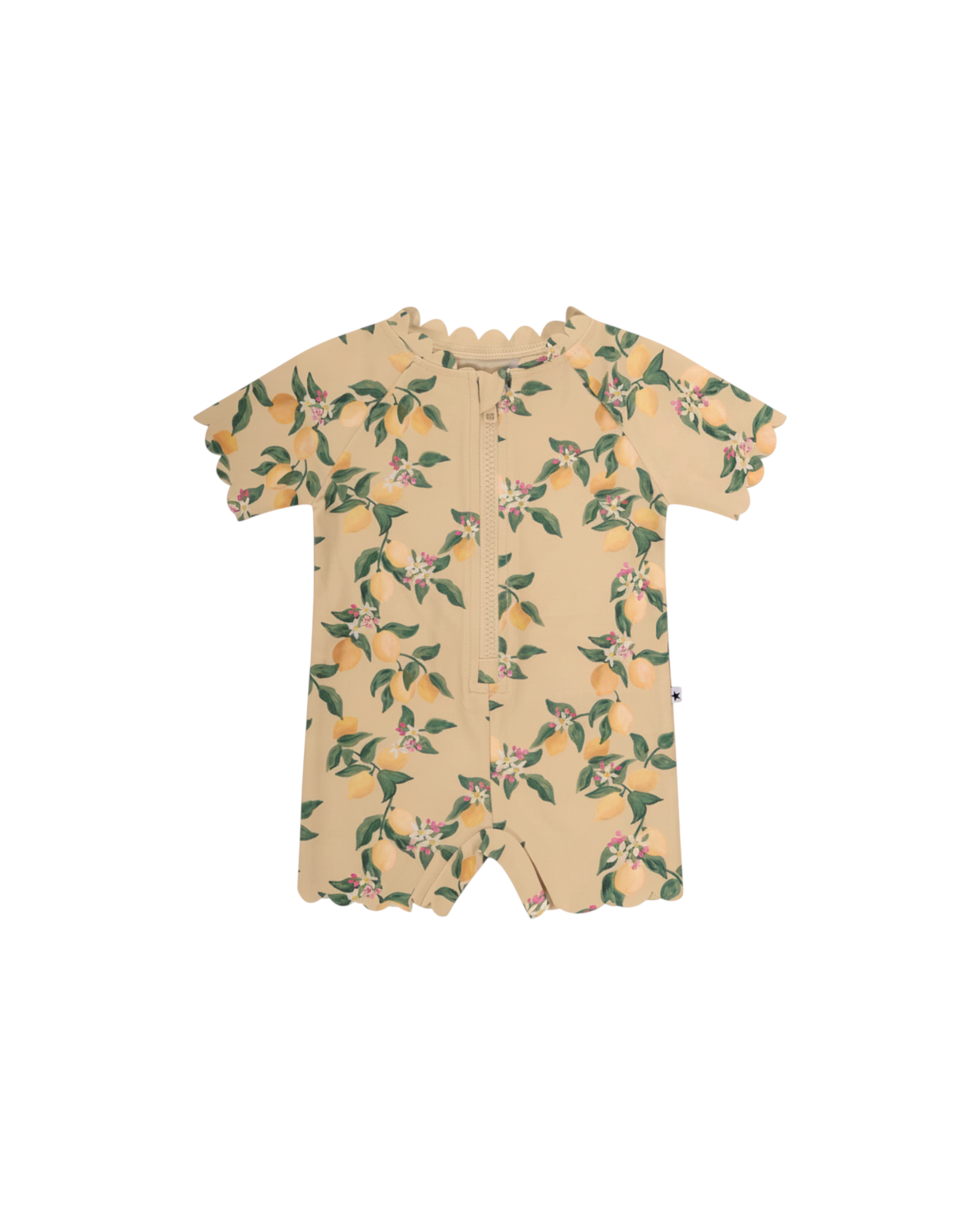 Costume neonata Molo Kids giallo con stampa limoni all-over 8S26P527 9516 MOLO KIDS 