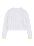 Cardigan per bambina Billieblush bianco con ricamo U21912 10P BILLIEBLUSH KIDS 