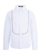 Camicia per bambino Balmain Kids bianca con colletto classico BY5P20 P0562 100BC BALMAIN KIDS 