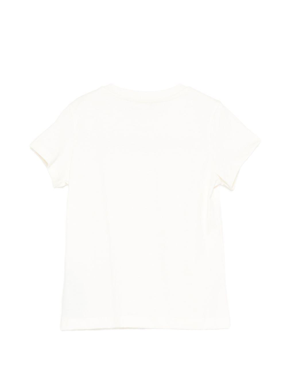T-shirt da bambina Balmain Kids bianca con bottoni BY8A01 Z3672 102OR BALMAIN KIDS 
