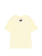 T-shirt per bambini MSGM Kids giallo con stampa sul davanti S6MSJUTH059 MS075 MSGM KIDS 