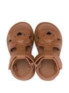 Sandali per neonati Donsje marrone con applicazione orsetto 1502301 CL004 DONSJE KIDS 