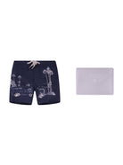 Costume da bagno per bambino Bonpoint blu con stampa grafica sul davanti C06YSSW00001 174 BONPOINT KIDS 