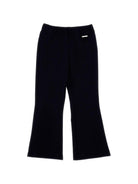 Pantaloni svasati per bambina Monnalisa Kids blu con placca logo 17H403 8220 0056 MONNALISA KIDS 