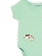 Tutina per neonato Bobo Choches verde con stampa Farm Adventure B126AB004 311 BOBO CHOSES KIDS 