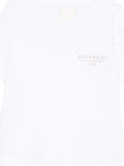 Abito per neonata Givenchy Kids bianco con logo sul davanti H31179 10P GIVENCHY KIDS 