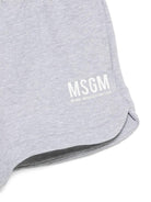 Shorts per bambina MSGM Kids grigi con vita elasticizzata S6MSJGSH021 271/01 MSGM KIDS 
