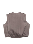 Top per donna Alysi marrone con scollo a V 116261 P6221 FA ALYSI 