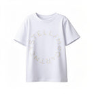 T-shirt per bambina Stella McCartney Kids bianca con stampa logo TY8C71 Z0434 100 STELLA McCARTNEY KIDS 